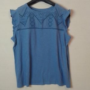 Loft Outlet Women's Cap Sleeve T-shirt XL